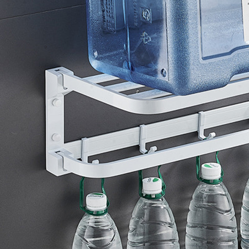 BowLift | Modern Bathroom Accessory Set Towel Bar Bathroom Shelf White Bathroom Accessory Set
