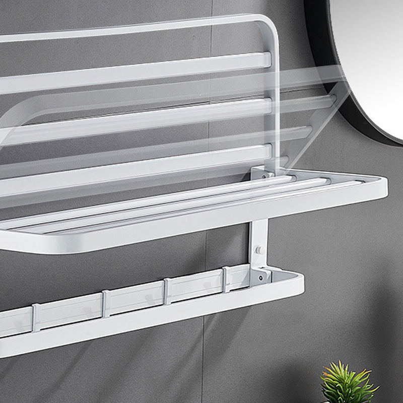 BowLift | Modern Bathroom Accessory Set Towel Bar Bathroom Shelf White Bathroom Accessory Set