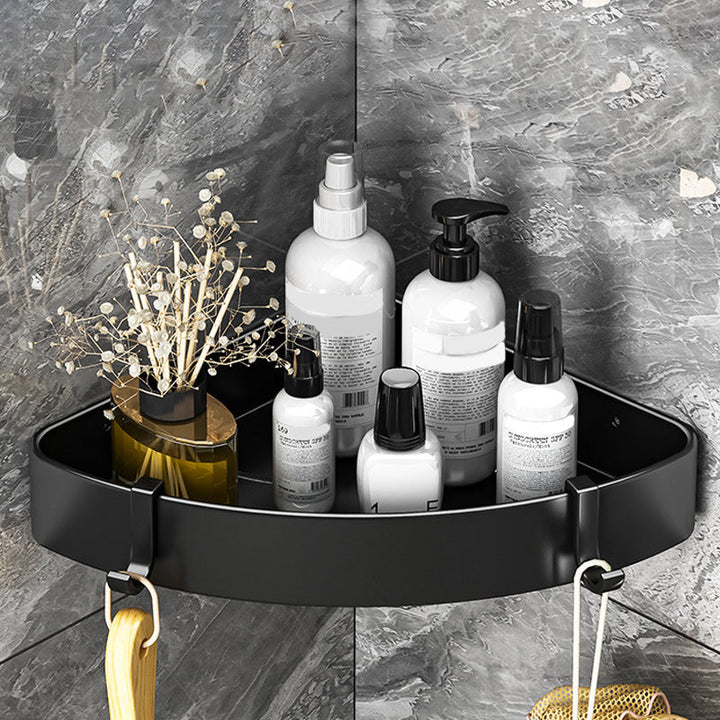 BowLift | Modern Black-White Metal Bath Hardware Set Bath Shelf Bathroom Hardware Set