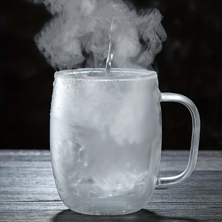 ThermoSip Double-Walled Glass Mug – Borosilicate Glass, Heat-Resistant & Elegant | Bowlift