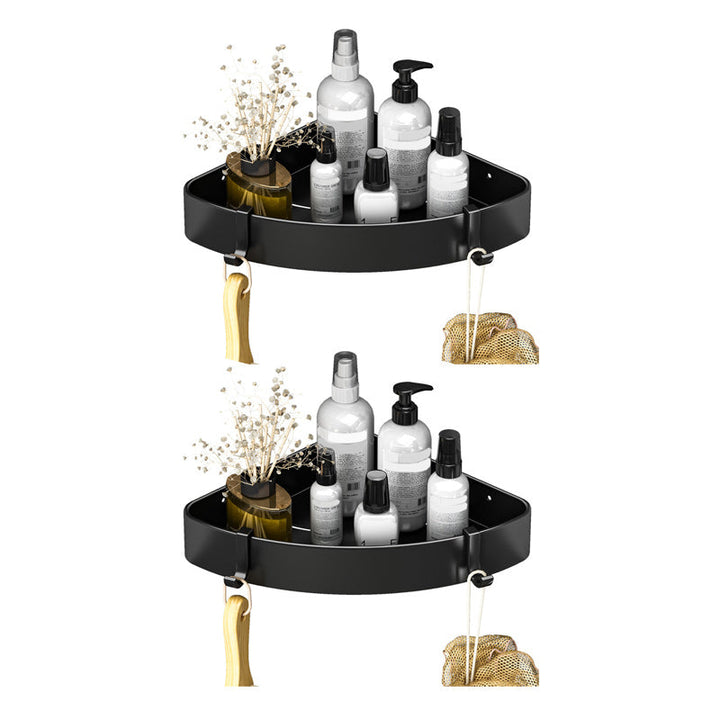 BowLift | Modern Black-White Metal Bath Hardware Set Bath Shelf Bathroom Hardware Set