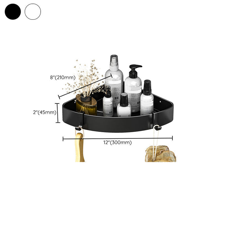BowLift | Modern Black-White Metal Bath Hardware Set Bath Shelf Bathroom Hardware Set