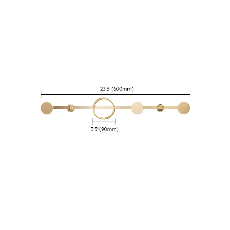 BowLift | Golden Modern 5-piece Bathroom Accessories Set Brushed Brass Towel Holder/Paper Holder