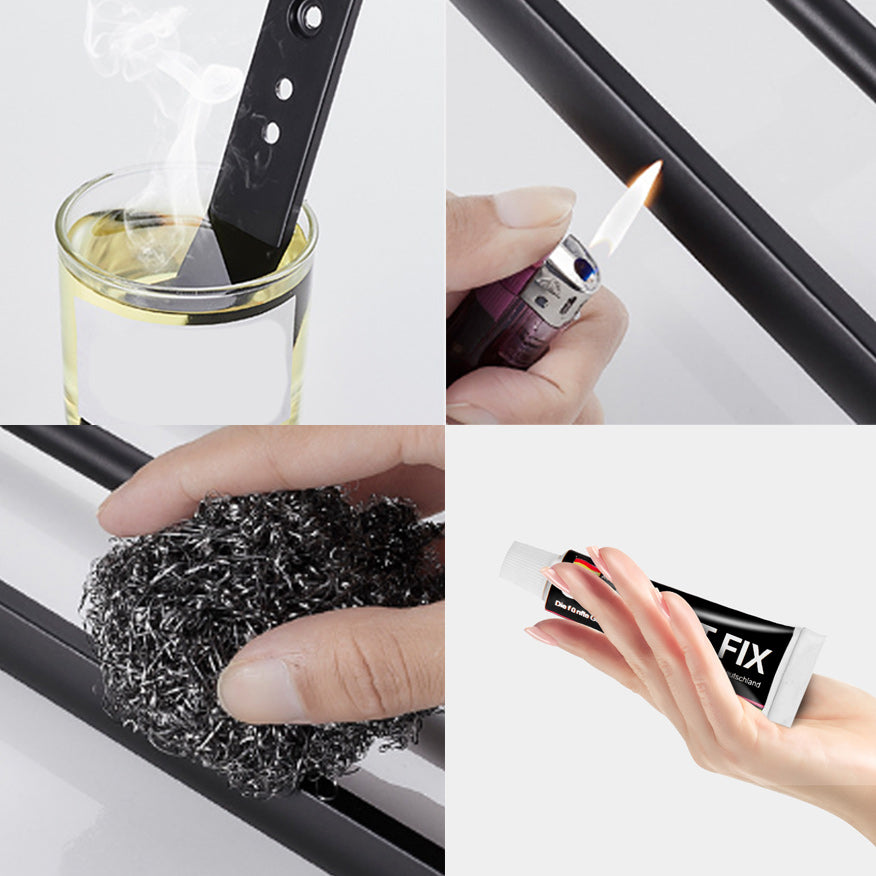BowLift | Modern Aluminum Bathroom Accessory Set Matte Black Bathroom Shelf/Towel Holder/Paper Holder