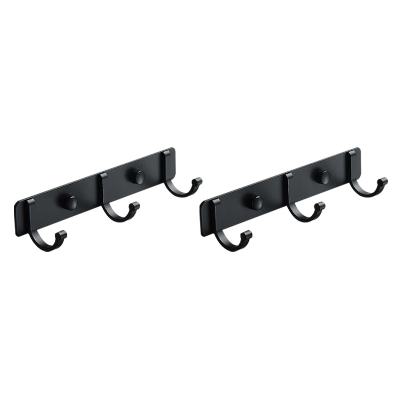 BowLift | Modern Bathroom Accessory Set Silver/Black Bathroom Accessory Kit