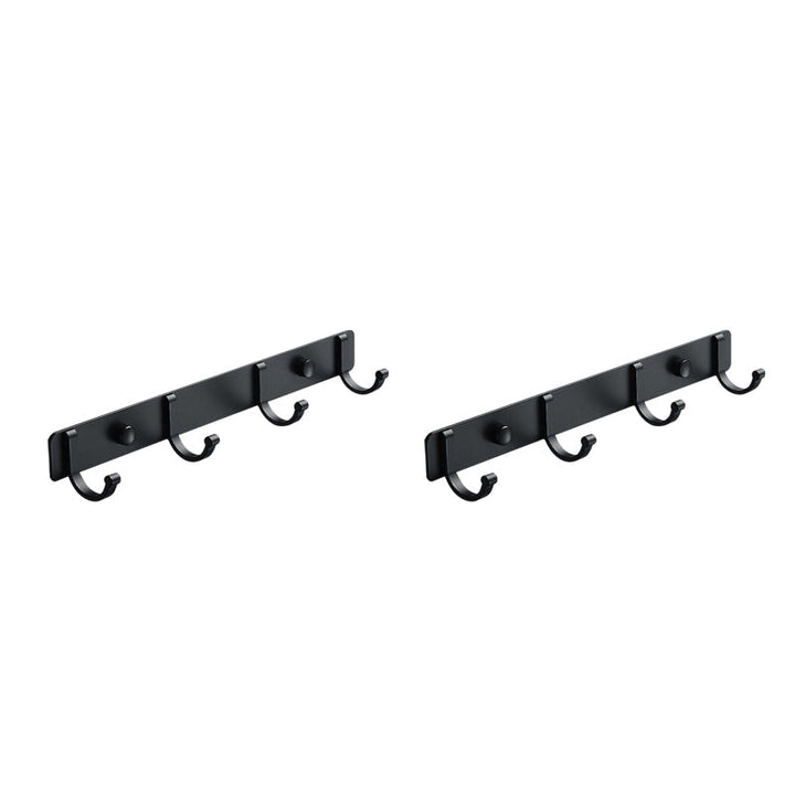 BowLift | Modern Bathroom Accessory Set Silver/Black Bathroom Accessory Kit