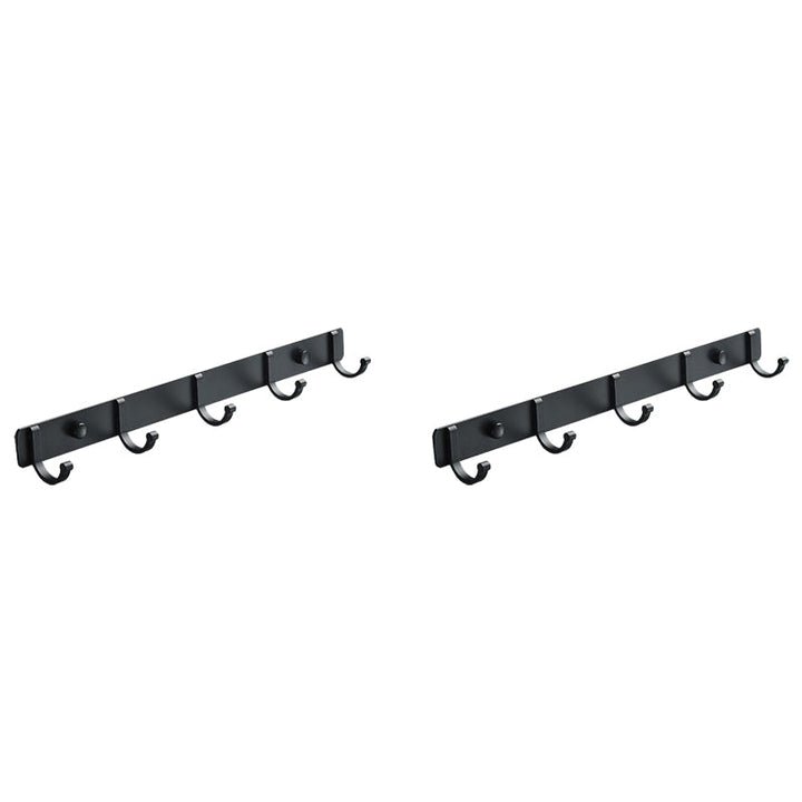 BowLift | Modern Bathroom Accessory Set Silver/Black Bathroom Accessory Kit