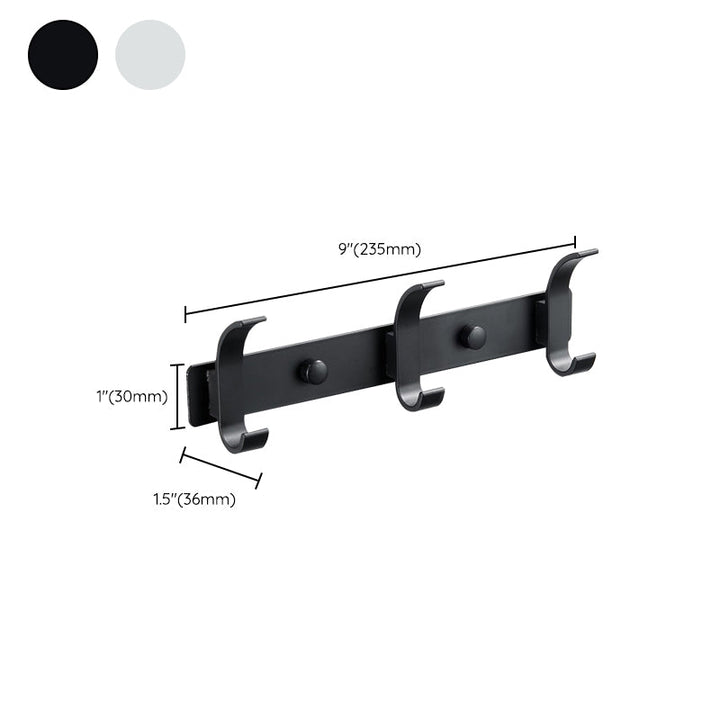 BowLift | Modern Bathroom Accessory Set Silver/Black Bathroom Accessory Kit