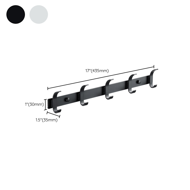 BowLift | Modern Bathroom Accessory Set Silver/Black Bathroom Accessory Kit