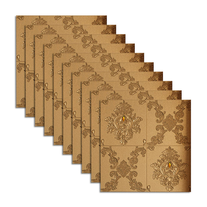 BowLift | Glam Style Foam Wall Panel Living Room 3D Embossed Waterproof Wall Panel
