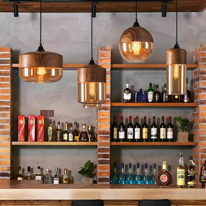 Stylish Scandinavian Wooden Ceiling Lamp - NordLuna | Bowlift
