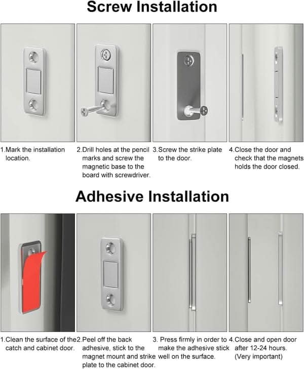 BowLift | Magnetic door catcher for quiet closing without drilling