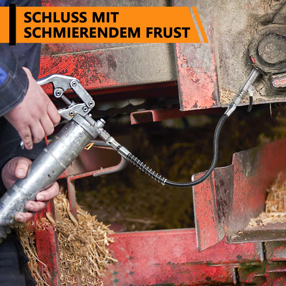 BowLift | Powerful lock on grease connections with spring flex lines