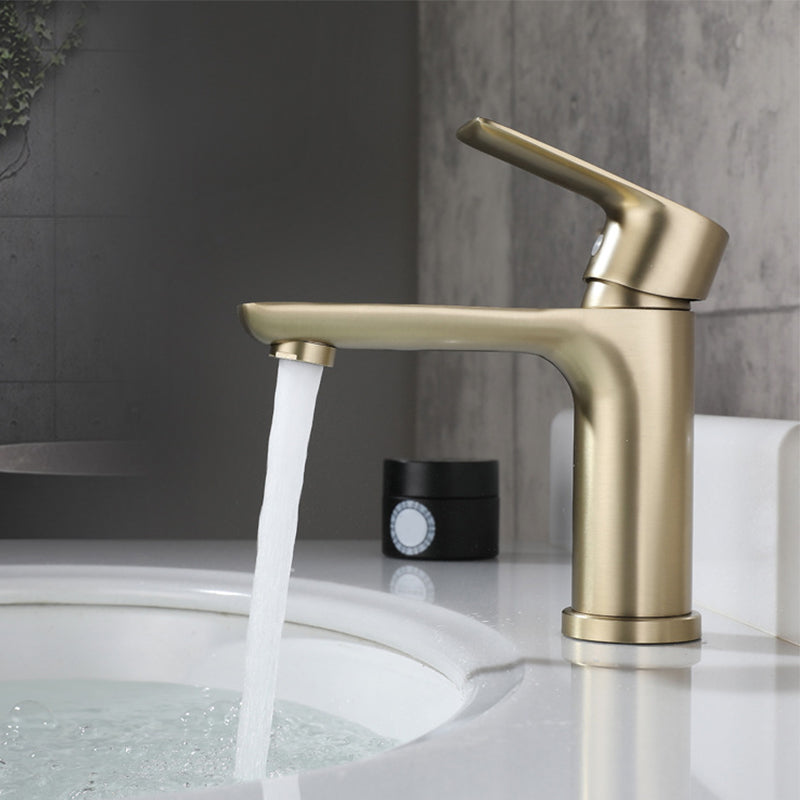 BowLift | Modern Brass Sink Faucet Single Hole Bathroom Faucet Lever Handle Tap