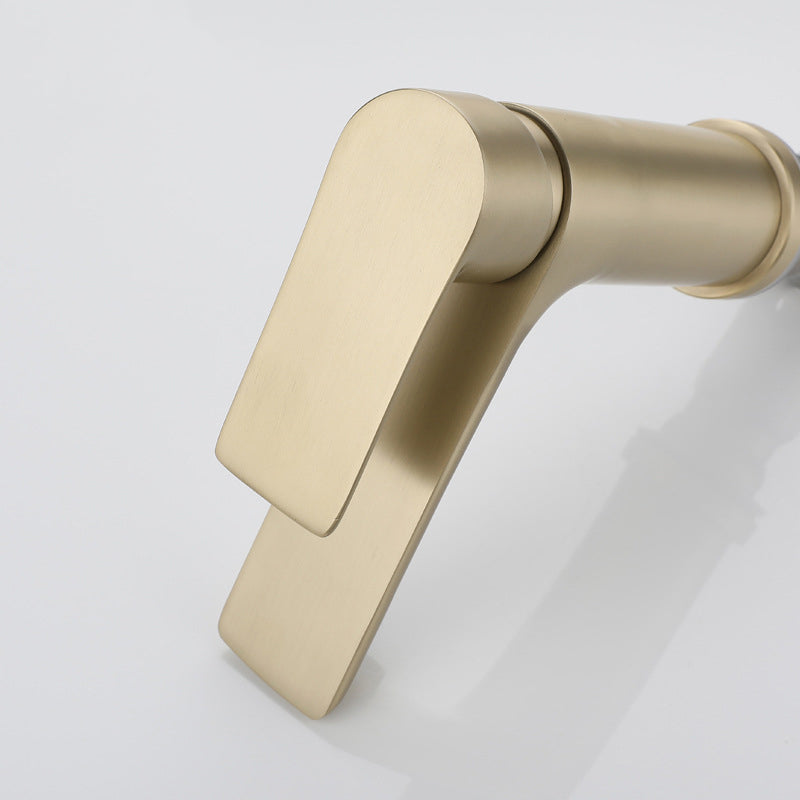BowLift | Modern Brass Sink Faucet Single Hole Bathroom Faucet Lever Handle Tap