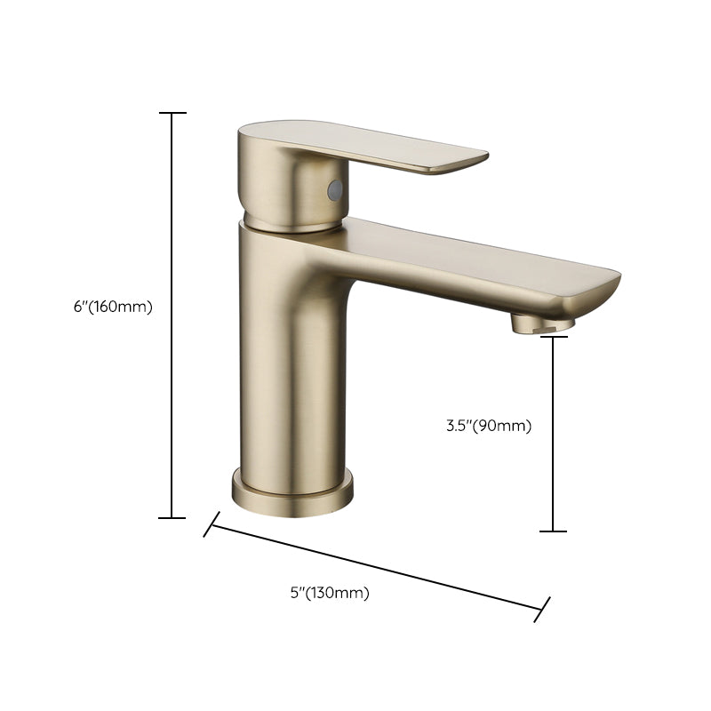 BowLift | Modern Brass Sink Faucet Single Hole Bathroom Faucet Lever Handle Tap