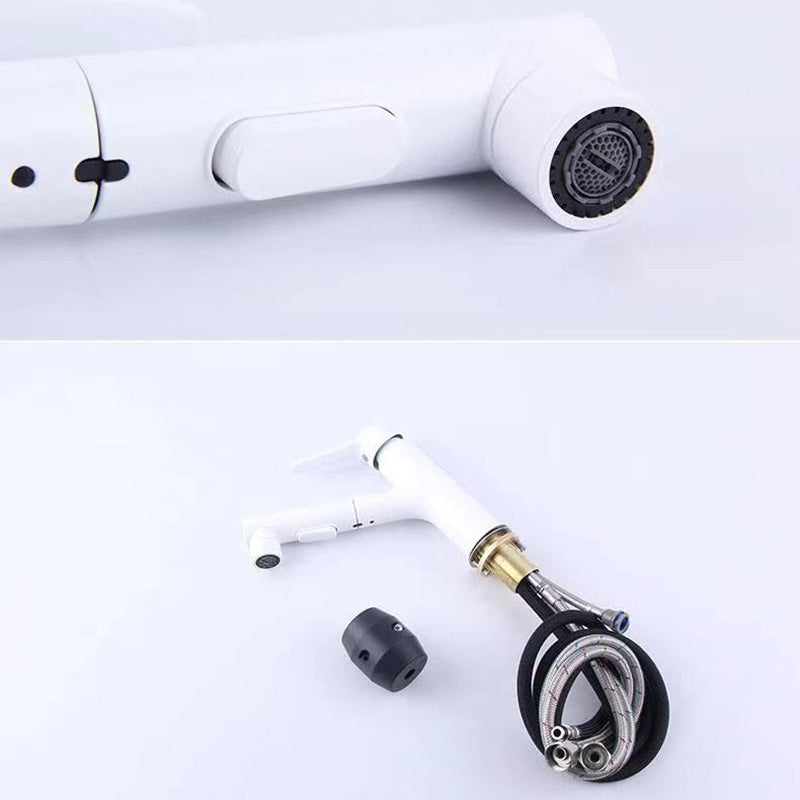 BowLift | Vessel Sink Faucet Contemporary Pull-out Tap with Swivel Spout