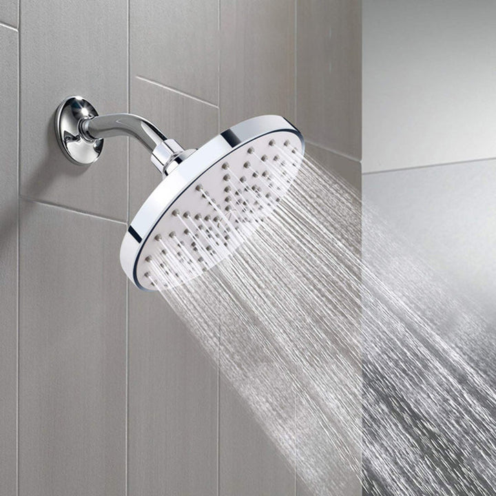 BowLift | Round Fest Shower Head Silver Single Jet Wall Mounted Shower Head