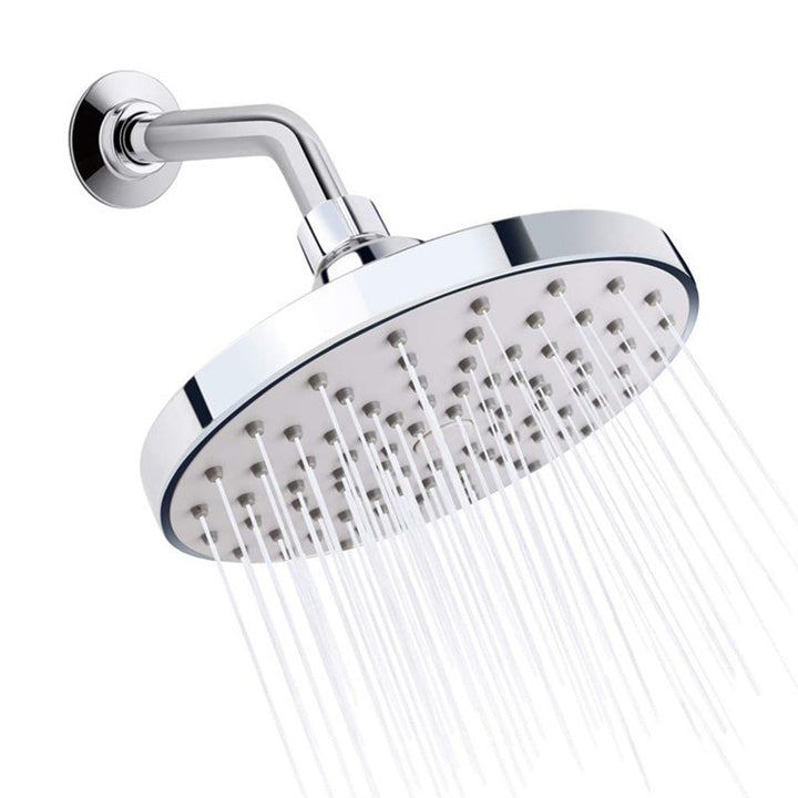 BowLift | Round Fest Shower Head Silver Single Jet Wall Mounted Shower Head