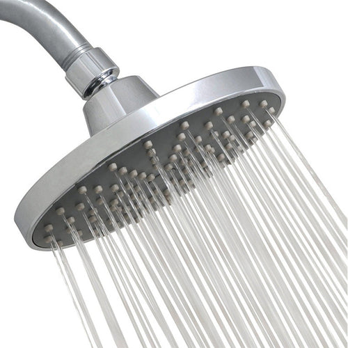 BowLift | Round Fest Shower Head Silver Single Jet Wall Mounted Shower Head