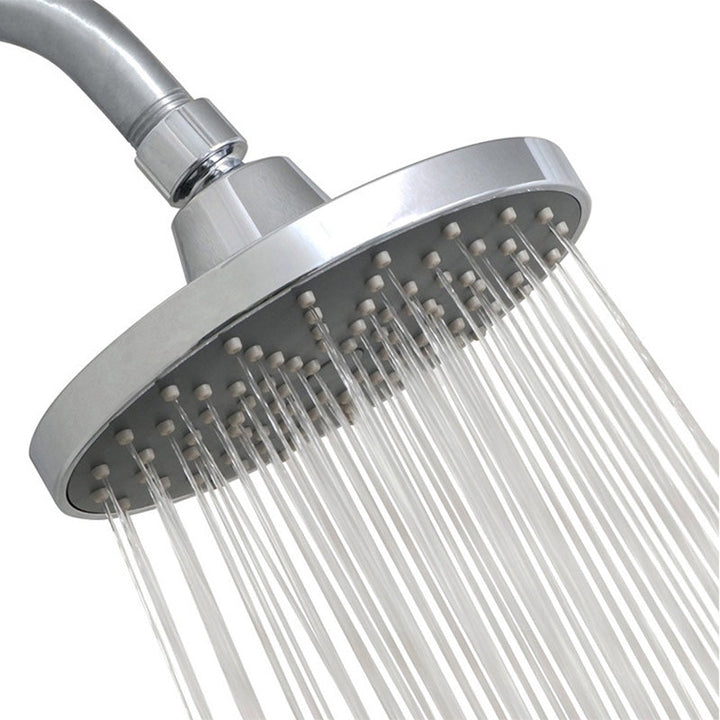 BowLift | Round Fest Showerhead Silver Single Jet Wall Mount Showerhead