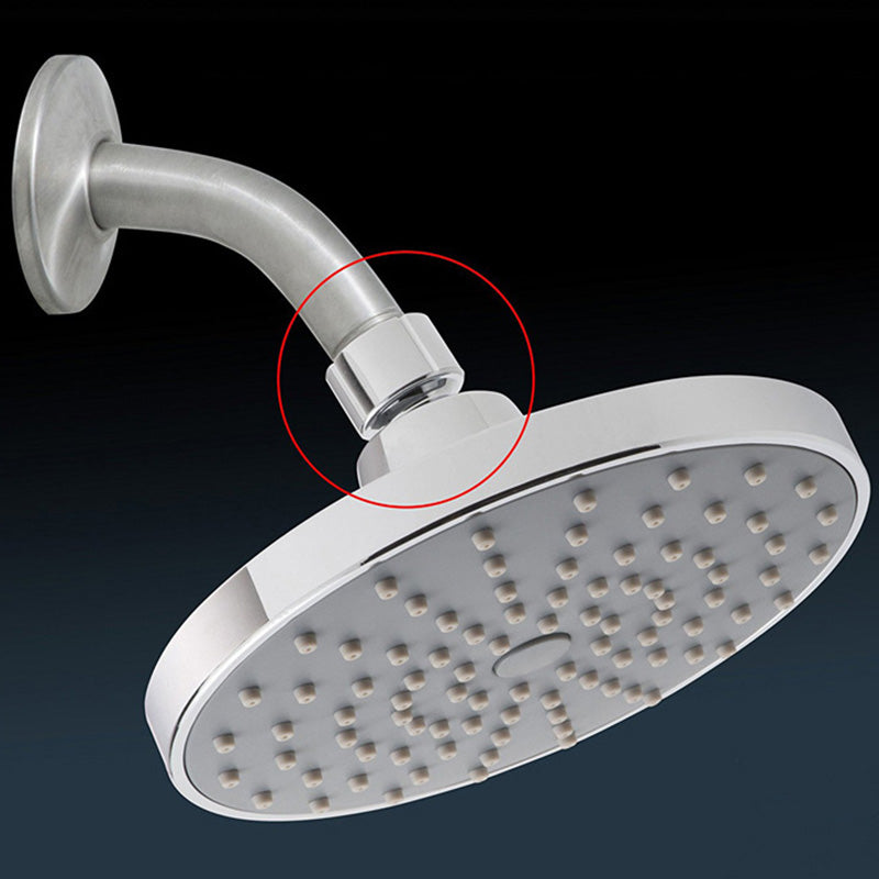 BowLift | Round Fest Showerhead Silver Single Jet Wall Mount Showerhead