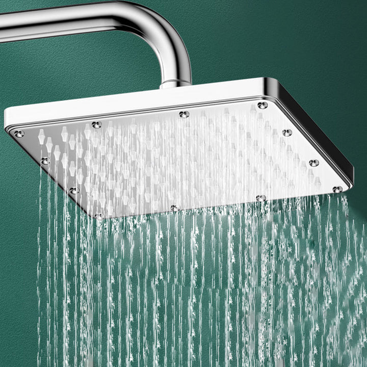 BowLift | Modern Showerhead Combination Double Showerhead Polished Stainless Steel Wall Mounted Showerhead