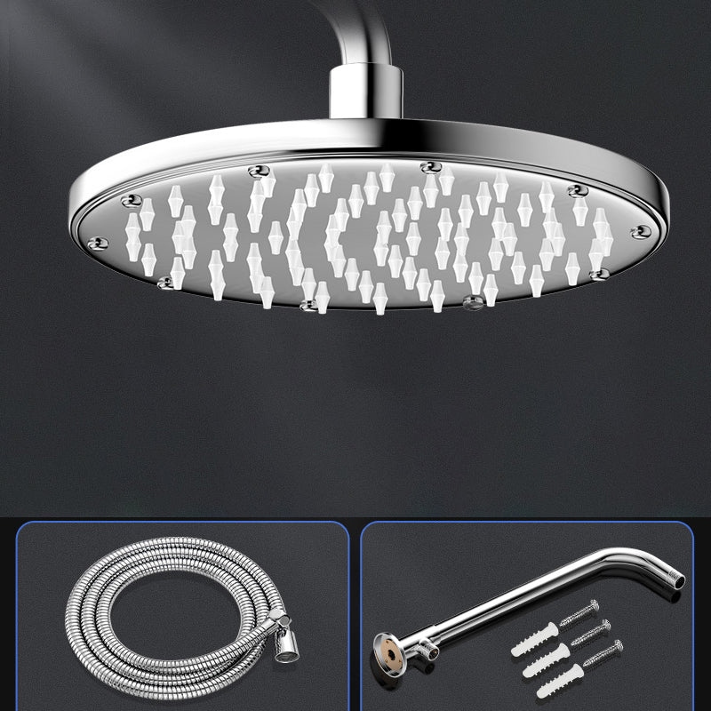 BowLift | Modern Showerhead Combination Double Showerhead Polished Stainless Steel Wall Mounted Showerhead