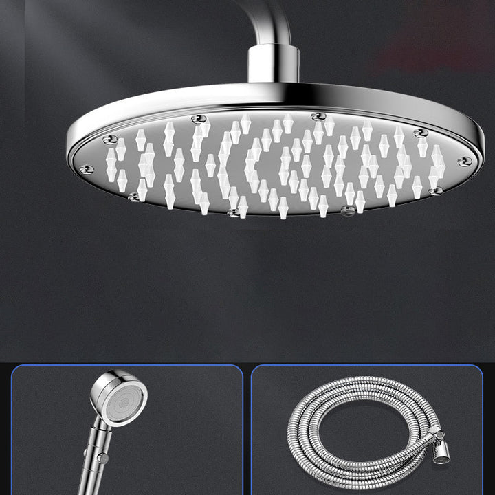 BowLift | Modern Showerhead Combination Double Showerhead Polished Stainless Steel Wall Mounted Showerhead