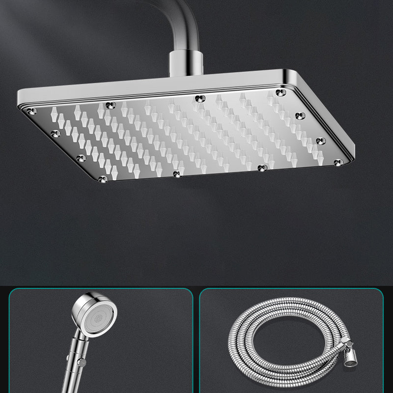 BowLift | Modern Showerhead Combination Double Showerhead Polished Stainless Steel Wall Mounted Showerhead