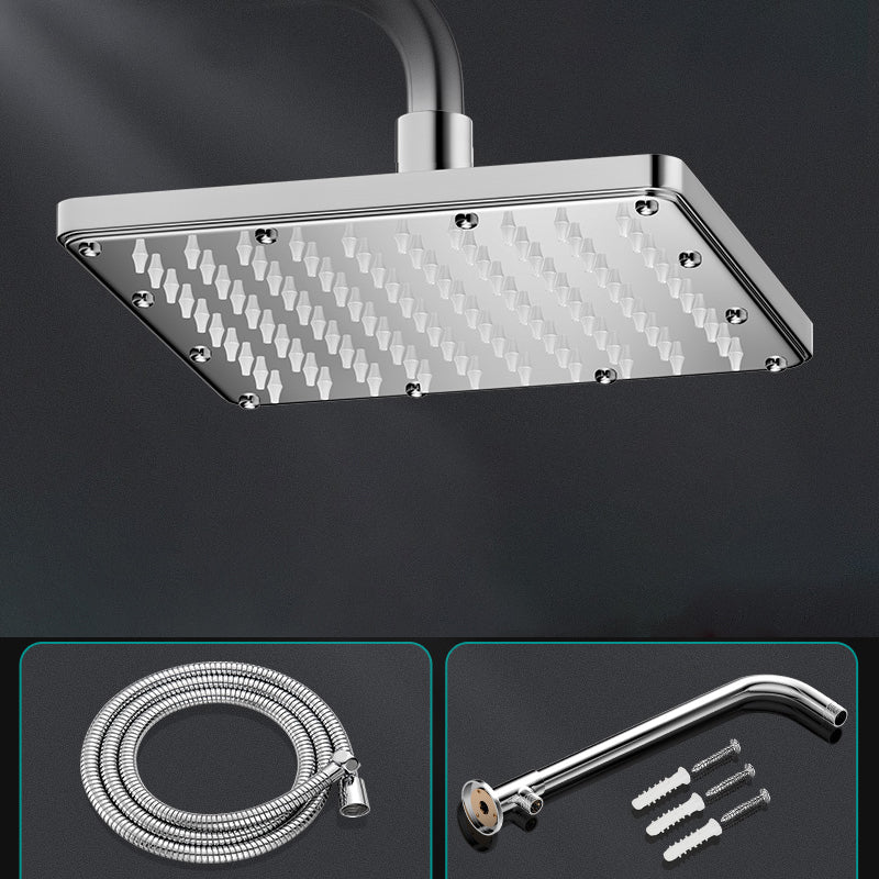 BowLift | Modern Showerhead Combination Double Showerhead Polished Stainless Steel Wall Mounted Showerhead