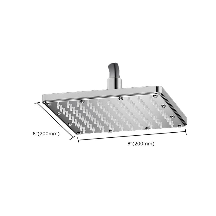 BowLift | Modern Showerhead Combination Double Showerhead Polished Stainless Steel Wall Mounted Showerhead