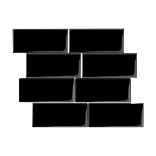 BowLift | Peel and Stick Tiles Rectangle PVC Waterproof Peel and Stick Tiles Subway 10-Pack