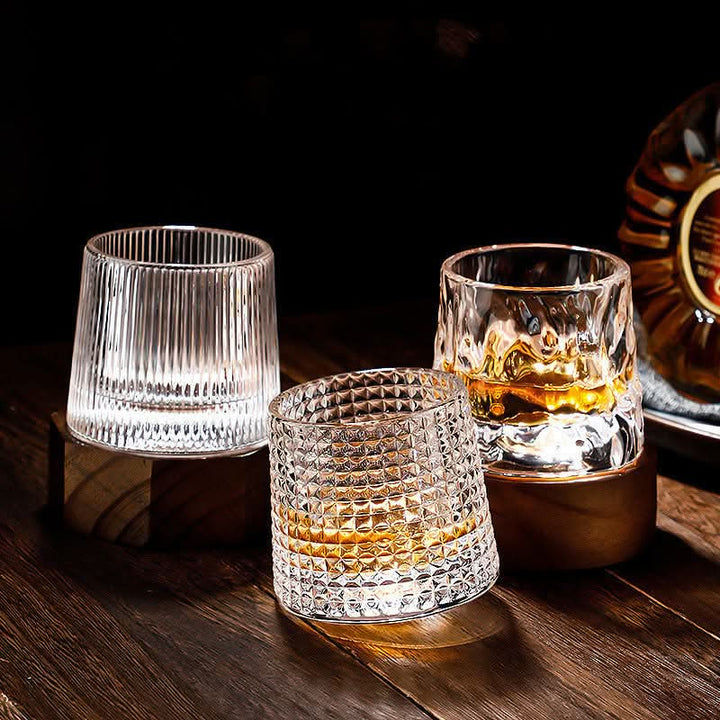 BowLift | Spinning Japanese Edo Whiskey Glass Set