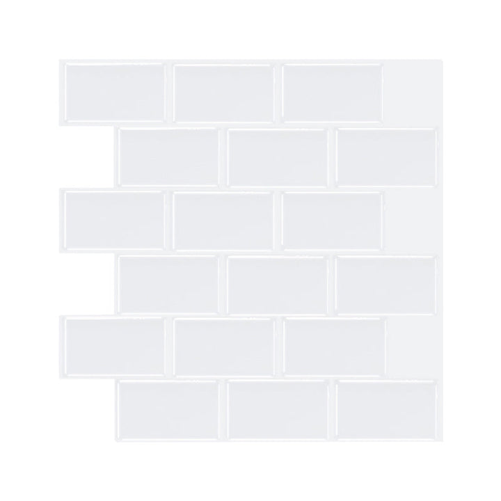 BowLift | Simple Peel & Stick Tile Scratch-Resistant Plastic Peel and Stick Subway Tile for Shower