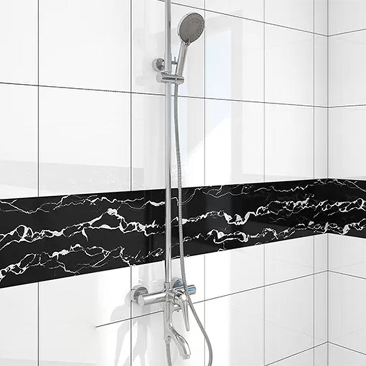 BowLift | Modern splash guard tile marble print splash guard tile for peeling and sticking for the bathroom