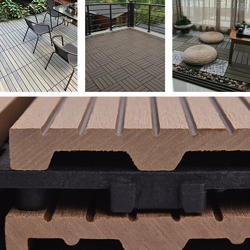 BowLift | Modern plastic wood laminate deck outdoors, mold-resistant laminate