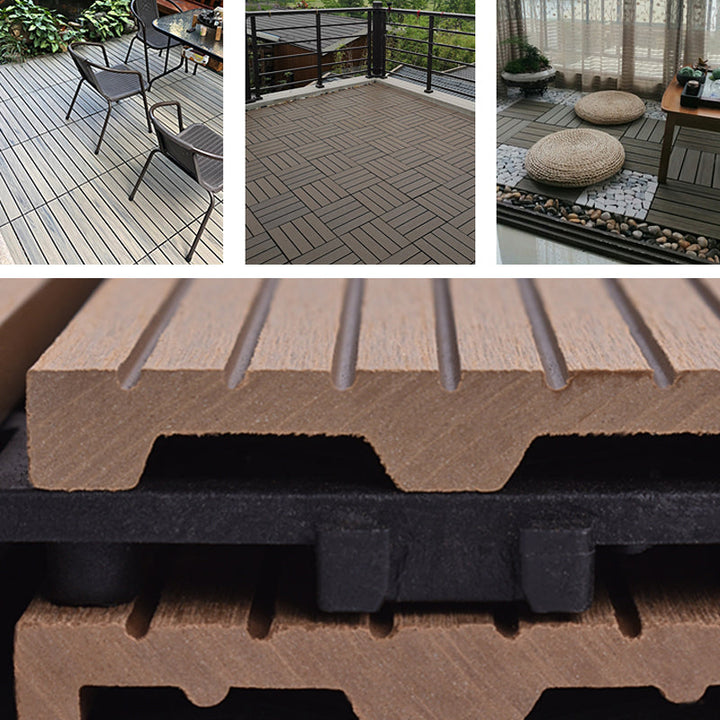 BowLift | Modern plastic wood laminate deck outdoors, mold-resistant laminate