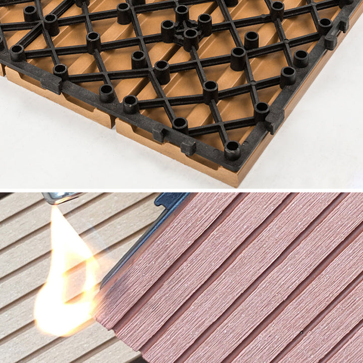 BowLift | Modern plastic wood laminate deck outdoors, mold-resistant laminate