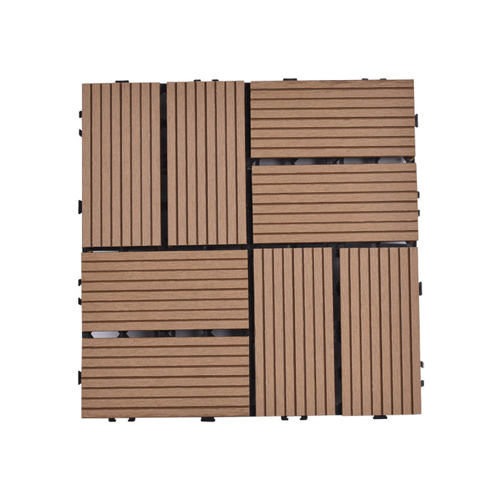 BowLift | Modern plastic wood laminate deck outdoors, mold-resistant laminate
