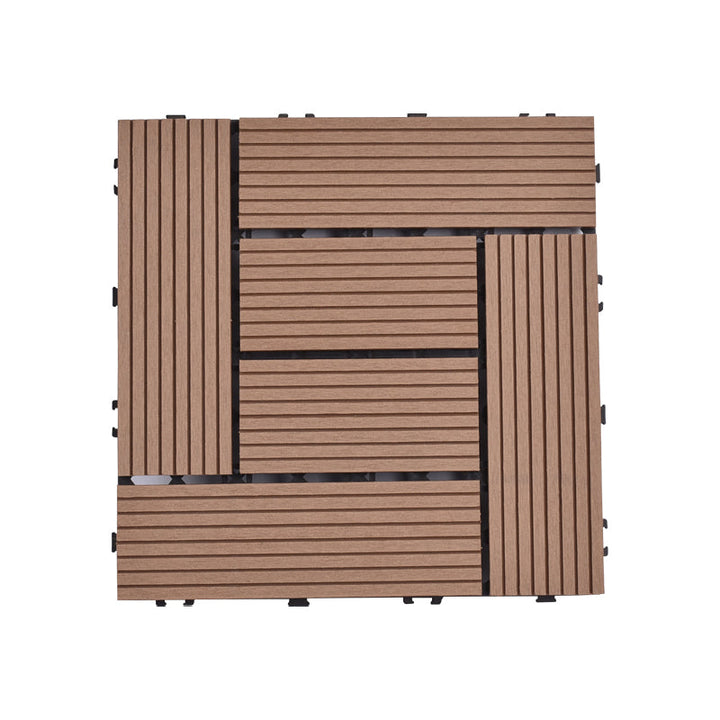 BowLift | Modern plastic wood laminate deck outdoors, mold-resistant laminate