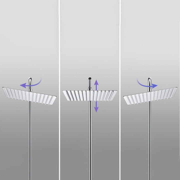 BowLift | Modern Showerhead Combination Double Showerhead Stainless Steel Wall Mounted Showerhead