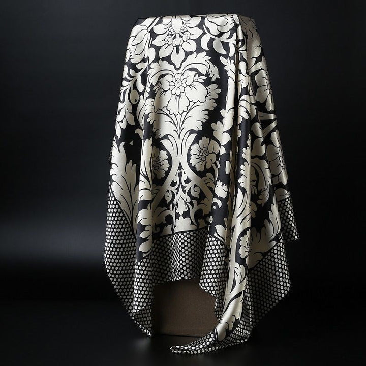 BowLift | Large square scarf Simulation silk scarf All-match scarf Scarf