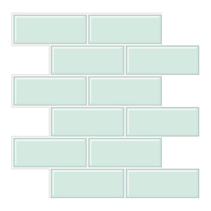 BowLift | Tile Peel & Stick Rectangle Waterproof Solid Plastic Peel & Stick Subway Tile for Shower