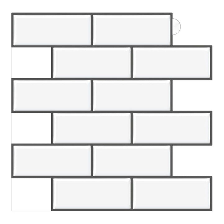 BowLift | Tile Peel & Stick Rectangle Waterproof Solid Plastic Peel & Stick Subway Tile for Shower