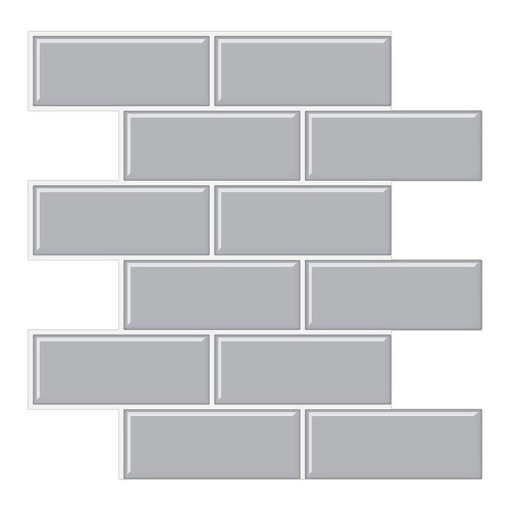 BowLift | Tile Peel & Stick Rectangle Waterproof Solid Plastic Peel & Stick Subway Tile for Shower