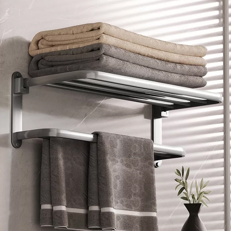 BowLift | Modern gray aluminum bathroom accessory set