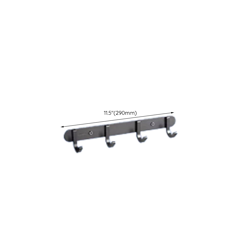 BowLift | Contemporary bathroom accessory set made of aluminum with towel holder/bath shelf