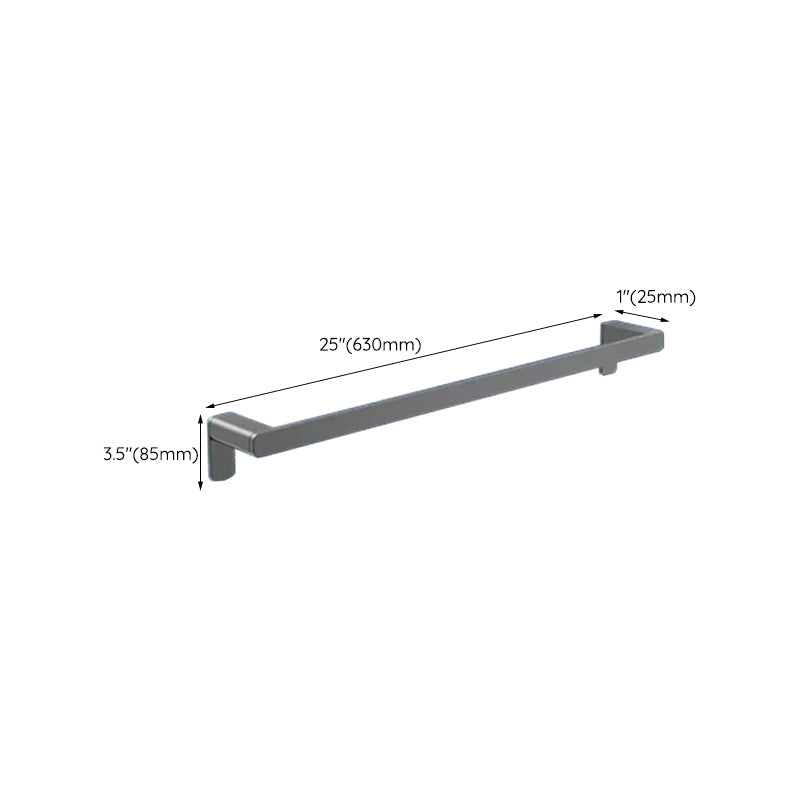 BowLift | Contemporary bathroom accessory set made of aluminum with towel holder/bath shelf
