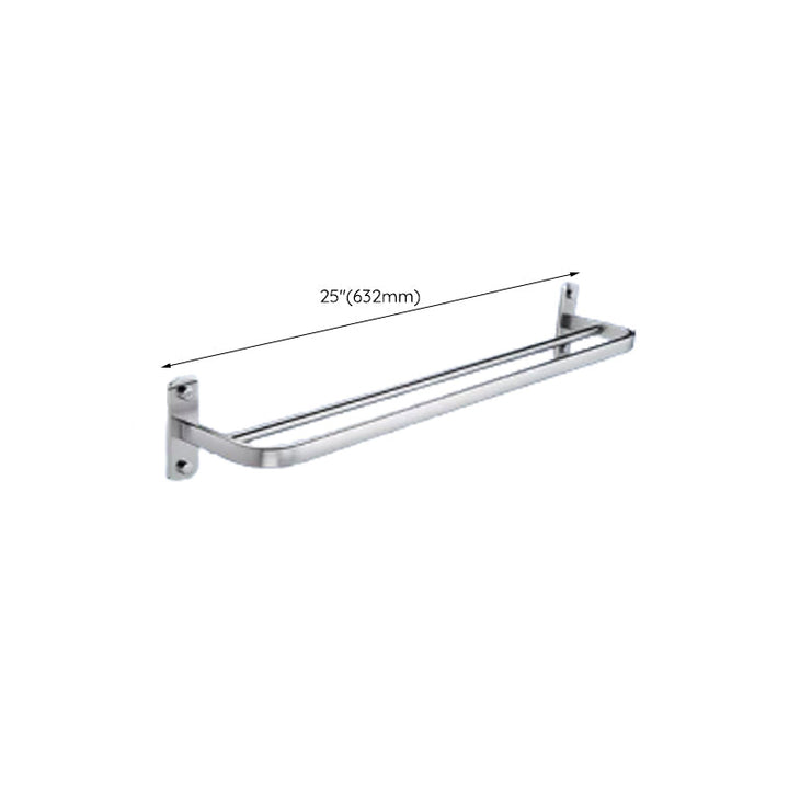BowLift | Contemporary bathroom accessory set made of aluminum with towel holder/bath shelf